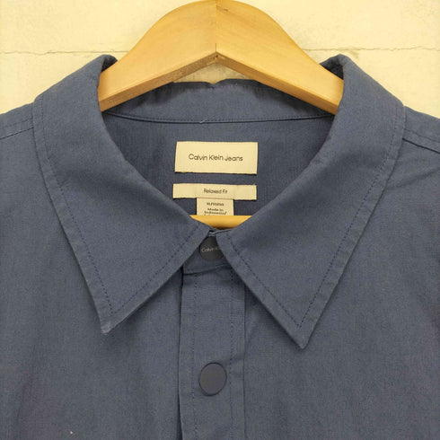 カルバンクラインジーンズ Calvin Klein Jeans RELAXED FIT スナップボタン 2ポケットワークシャツ メンズ import:XL