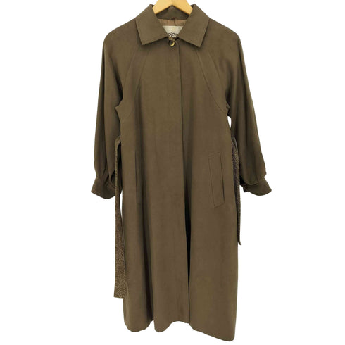 コジャーナ cojana ベルト付き スエード ステンカラーコート レディース