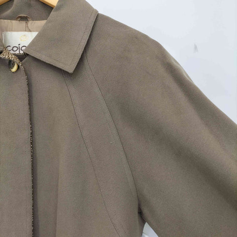 コジャーナ cojana ベルト付き スエード ステンカラーコート レディース