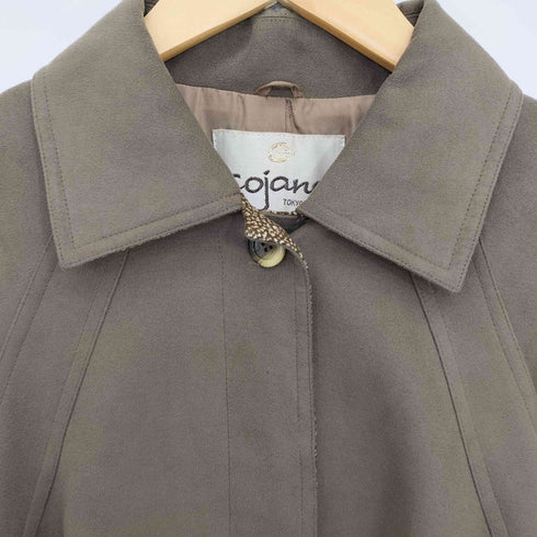 コジャーナ cojana ベルト付き スエード ステンカラーコート レディース