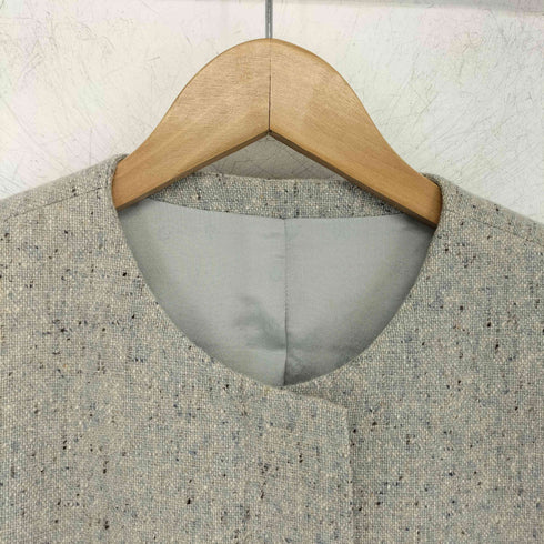 アイグナー AIGNER ネップ ノーカラージャケット レディース EUR:42 42