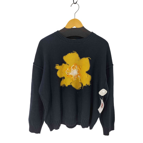 カンファーウッド CAMPHOR WOOD inside out flower motif cotton sweater メンズ import:S
