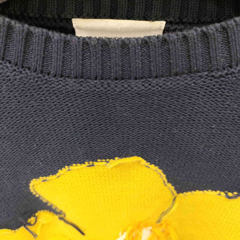 カンファーウッド CAMPHOR WOOD inside out flower motif cotton sweater メンズ import:S