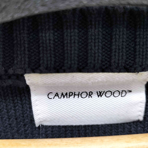 カンファーウッド CAMPHOR WOOD inside out flower motif cotton sweater メンズ import:S