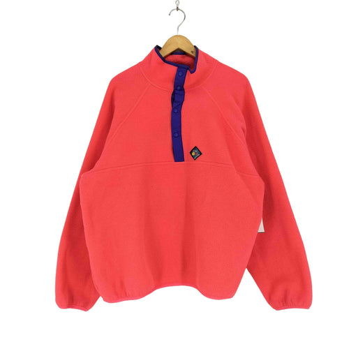 ウールリッチ WOOLRICH 80-90s USA製 ハーフボタン フリースプルオーバー メンズ import:XL