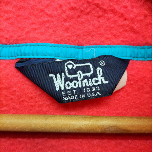 ウールリッチ WOOLRICH 80-90s USA製 ハーフボタン フリースプルオーバー メンズ import:XL