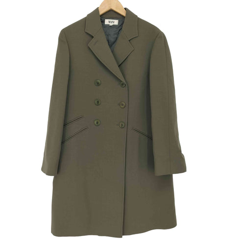 マーニジョルジオアルマーニ MANI GIORGIO ARMANI イタリア製 ウール チェスターコート レディース 40/6