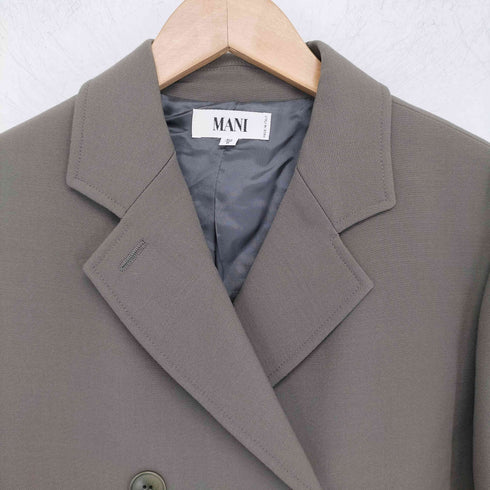 マーニジョルジオアルマーニ MANI GIORGIO ARMANI イタリア製 ウール チェスターコート レディース 40/6