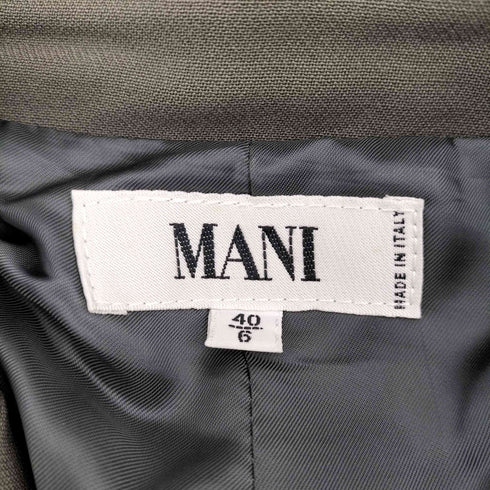 マーニジョルジオアルマーニ MANI GIORGIO ARMANI イタリア製 ウール チェスターコート レディース 40/6