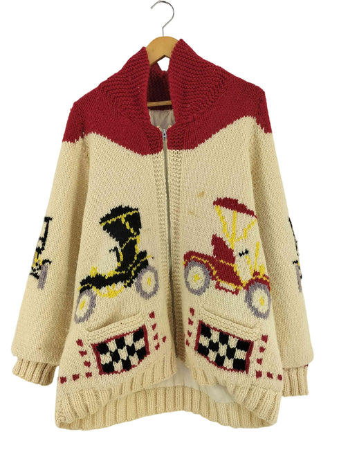 50-60S LIGHTNING ZIP カウチンニット メンズ