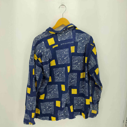 MOHAWK Sportwear 50s 開襟 コットン ロングスリーブ アロハシャツ メンズ import:XL