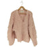 THE TOÉ Pigalle shaggy Vneck knit レディース FREE
