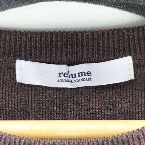 ジャーナルスタンダードレリューム JOURNAL STANDARD relume 25AW フルニードル6分袖ビッグプルオーバー レディース FREE
