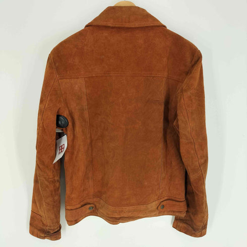 70-80S 棒TALON 涙TALON ジップ 本革 レザー ヌバック ジャケット メンズ