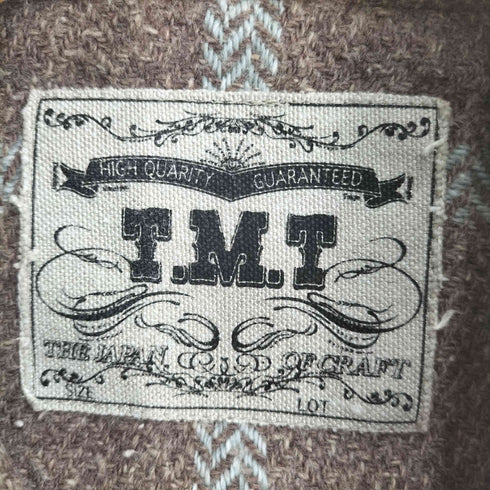 ティーエムティー TMT 21AW WOOLY HERRINGBONE PLAID SHIRTS メンズ import:L