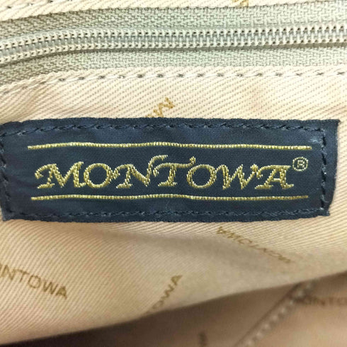 MONTOWA カウレザー 2way ハンドバッグ ショルダーバッグ レディース