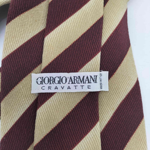 ジョルジオアルマーニ Giorgio Armani CRAVATTE ストライプ シルク ネクタイ メンズ