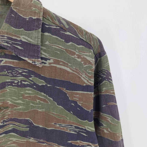 ユーエスアーミー U.S. ARMY 米軍 迷彩 タイガーストライプカモ BDUジャケット ミリタリージャケット メンズ