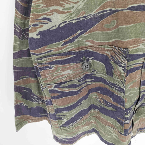 ユーエスアーミー U.S. ARMY 米軍 迷彩 タイガーストライプカモ BDUジャケット ミリタリージャケット メンズ