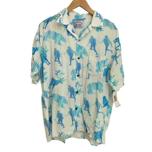 ミスターオリーブ MR.OLIVE S/S 総柄オープンカラーシャツ メンズ import:M