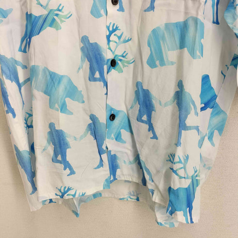 ミスターオリーブ MR.OLIVE S/S 総柄オープンカラーシャツ メンズ import:M