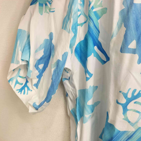 ミスターオリーブ MR.OLIVE S/S 総柄オープンカラーシャツ メンズ import:M