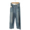 エムエムシックスメゾンマルジェラ MM6 Maison Margiela ボタンフライ ハイウエスト デニムパンツ レディース EUR:40-42