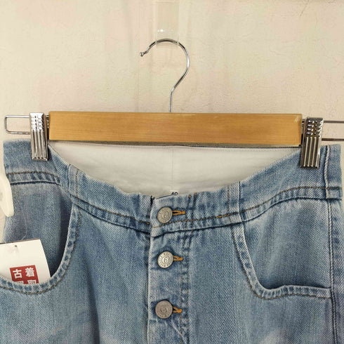 エムエムシックスメゾンマルジェラ MM6 Maison Margiela ボタンフライ ハイウエスト デニムパンツ レディース EUR:40-42