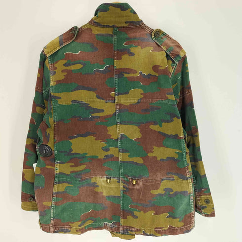 ベルギーアーミー Belgian army 70S ベルギー軍 空挺部隊 パラトルーパー 迷彩 ジグソーカモ ハーフジップ デニソンスモック プルオーバー ミリタリージャケット1972年製 メンズ