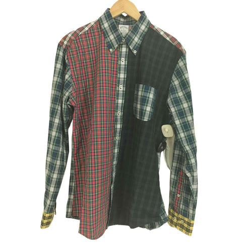 ブルックスブラザーズ BROOKS BROTHERS クレイジーパターン ボタンダウンシャツ メンズ import:M