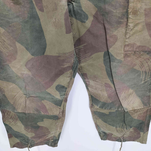 ベルギーアーミー Belgian army 50S ベルギー軍 後期型 迷彩 ブラッシュストロークカモ ボール&ムーンカモ ミリタリーパンツ カーゴパンツ 1956年製 メンズ L