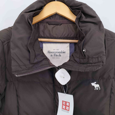 アバクロンビーアンドフィッチ Abercrombie & Fitch ロゴ刺繍 ダウンジャケット レディース import:M