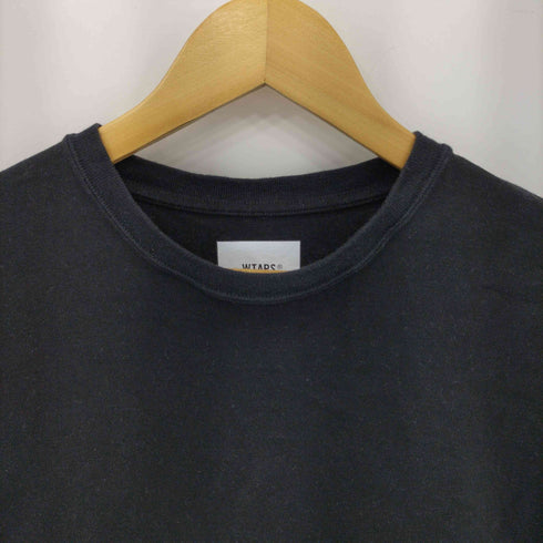 ダブルタップス WTAPS バックロゴプリント クルーネック長袖Tシャツ カットソー メンズ X01