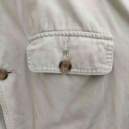 裏地チェック 襟コーデュロイ ハンティングジャケット メンズ JPN:L