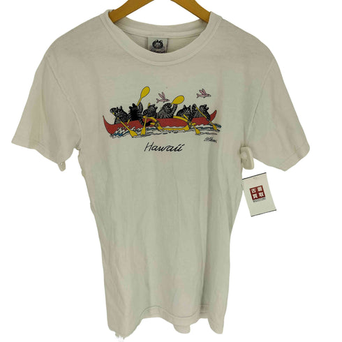 クレイジーシャツ CRAZY SHIRTS 90-00S クリバンキャット プリント S/S クルーネック Tシャツ メンズ import:S