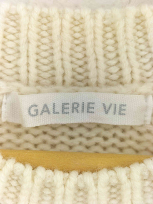 ギャルリーヴィー GALERIE VIE ファインウールクルーネックプルオーバー レディース
