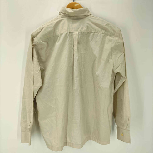 ステューシー Stussy 90S-00S 紺タグ USA製 OLD L/S コットン ワーク シャツ U.S.A 1980 比翼 ボタン メンズ import:L