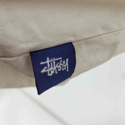 ステューシー Stussy 90S-00S 紺タグ USA製 OLD L/S コットン ワーク シャツ U.S.A 1980 比翼 ボタン メンズ import:L