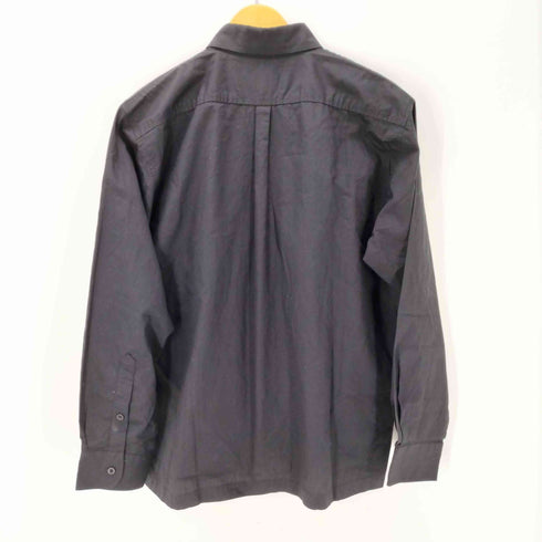 ステューシー Stussy 90S-00S 紺タグ USA製 OLD L/S コットン ワーク シャツ U.S.A 1980 比翼 ボタン メンズ import:L