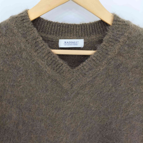 ラディアル RADIALL HUNTINGTON V NECK SWEATER ハンチントン シャギーニット クルーネック セーター メンズ