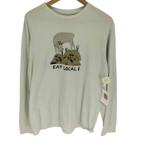 パタゴニア patagonia 20SS イースト ローカル ゴート レスポンシビリティー ヤギ 動物プリント L/S クルーネック Tシャツ メンズ import:M