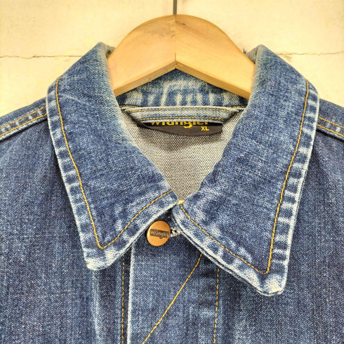 ラングラー Wrangler フロントポケットデニムトラッカージャケット メンズ import:XL