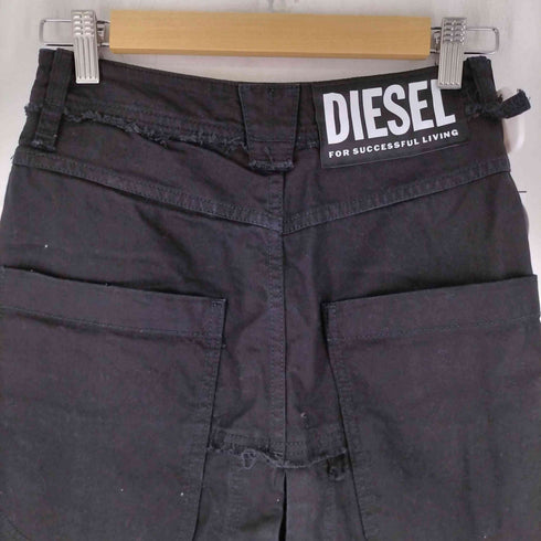 ディーゼル DIESEL デザインブラックデニムスカート レディース US:24