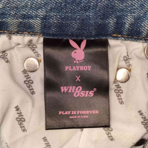 プレイボーイ PLAYBOY ギャザー デニムパンツ レディース