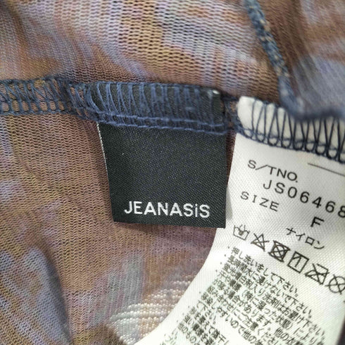L/S 総柄シースルートップス レディース