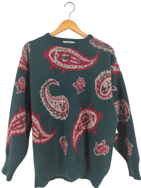 ジュンメン JUN MEN 90S モヘヤ ペイズリー柄 ニット メンズ