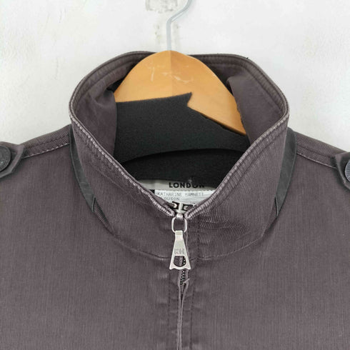 キャサリンハムネットロンドン KATHARINE HAMNETT LONDON ダブルジップ コーデュロイハイネックジャケット メンズ import:M