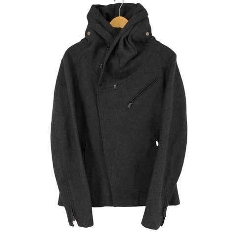 キャサリンハムネットロンドン KATHARINE HAMNETT LONDON デザインウールライダースジャケット レディース import:L