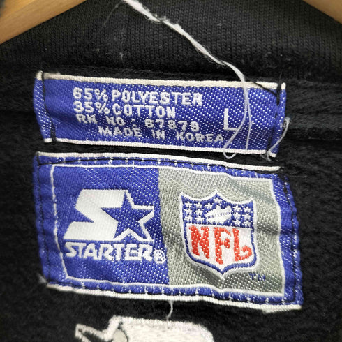 スターター STARTER 90S 北米プロバスケットボールリーグ チームロゴ刺繍 プルオーバー パーカー メンズ import:L