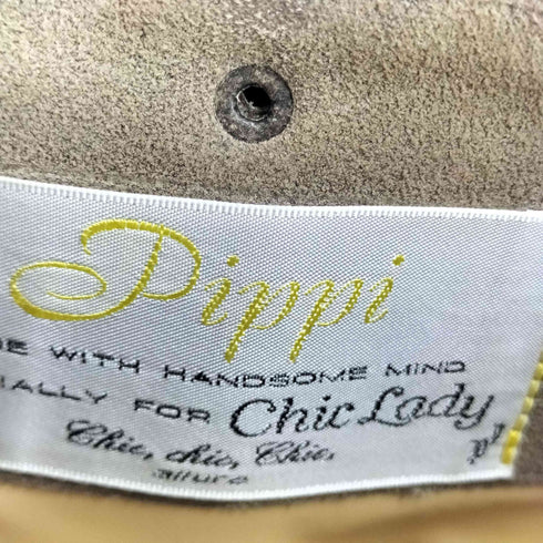 pippi スエード ウエスタンブーツ ビブラムソール レディース